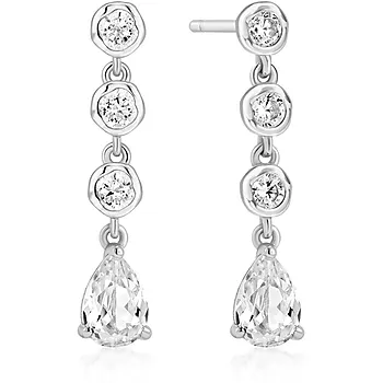 Øredobber i 925 sølv med zirkonia