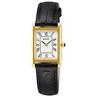 Seiko, Basic dameklokke med sort skinnrem