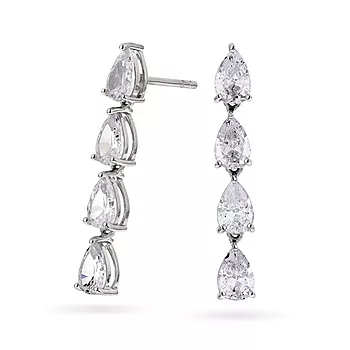 Pan Jewelry, Øredobber i 925 sølv med zirkonia