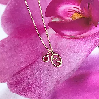 Bilde nummer 4 av Pan Jewelry, Smykke i 925 forgylt sølv med zirkonia og horoskop Krepsen
