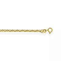 Pan Jewelry, Oval ankerkjede i forgylt 925 sølv 2,8 mm, 45-80 cm