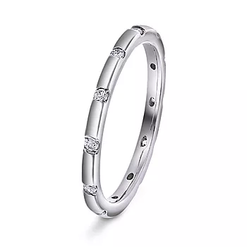 Pan Jewelry, Ring i 925 sølv med zirkonia