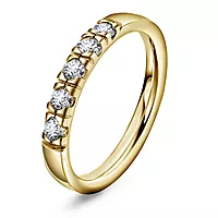 Pan Jewelry, Lady alliansering i 585 gult gull med diamanter 0,35 ct TWSI