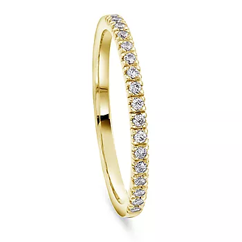 Moments by Pan Jewelry, Diamantring Promise i 585 gult gull 0,14 CT | 1,6 mm bredde
