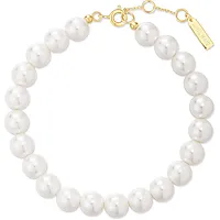 Bilde nummer 3 av Armbånd i 925 forgylt sølv med skjellperler