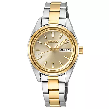 Seiko, Basic dameklokke med flerfarget stållenke