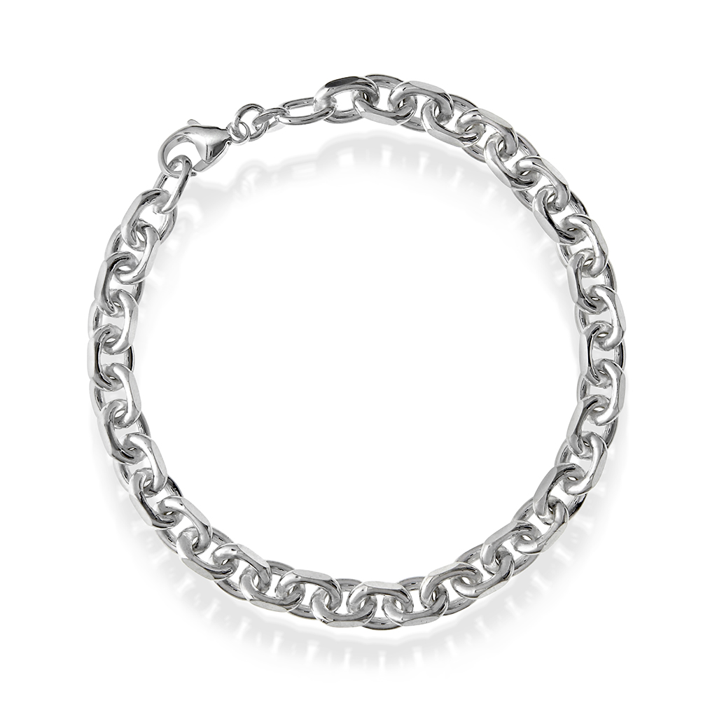 Pan Jewelry, Anker armlenke i 925 sølv, 21 cm