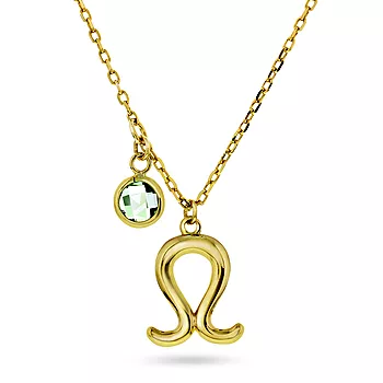 Pan Jewelry, Smykke i forgylt 925 sølv med zirkonia og horoskop Løven