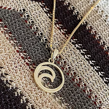 Bilde nummer 4 av Pan Jewelry, Smykke i forgylt  925 sølv med bølge