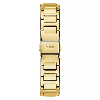 Bilde nummer 3 av Guess, Work Life dameklokke med gullfarget stållenke og stener på skiven