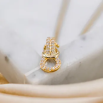 Bilde nummer 4 av Pan Jewelry, Anheng i 585 gult gull med zirkonia