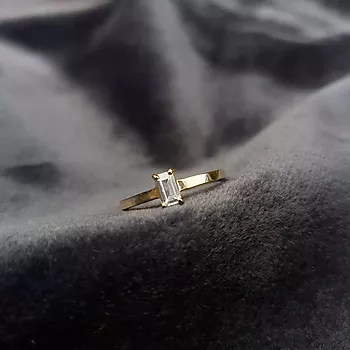 Bilde nummer 2 av Pan Jewelry, Ring i 585 gult gull med zirkonia