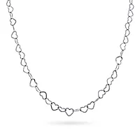 Pan Jewelry, Kjede i 925 rhodinert sølv, 50 cm