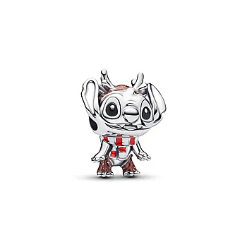 Disney charms i 925 sølv med Stitch som reinsdyr