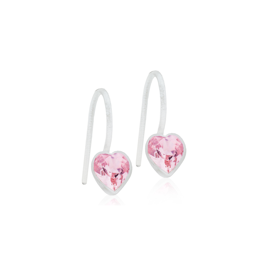 Blomdahl, Øredobber i medisinsk plast med lyserosa Swarovski krystaller