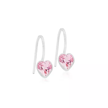 Blomdahl, Øredobber i medisinsk plast med lyserosa Swarovski krystaller