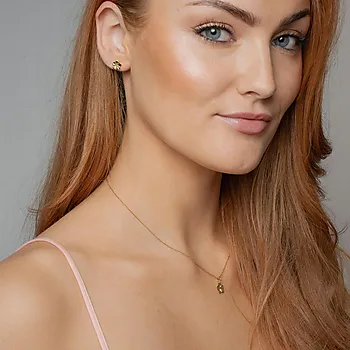 Bilde nummer 2 av Blossom øredobber i 925 forgylt sølv