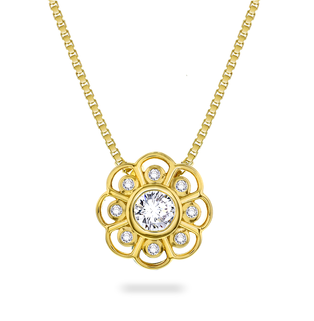 Pan Jewelry, Smykke i 925 forgylt sølv med zirkonia