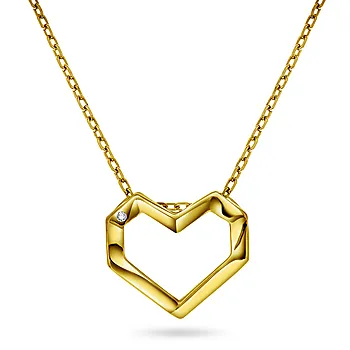 Pan Jewelry, Smykke i forgylt 925 sølv med hjerte