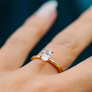 Bilde nummer 3 av Empress LAB diamantring i 585 gult gull 1,25 ct