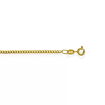 Panserkjede i 925 forgylt sølv 2,13 mm, 42-60 cm