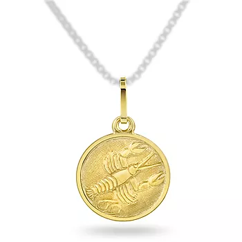 Pan Jewelry, Anheng i 585 gult gull med krepsen