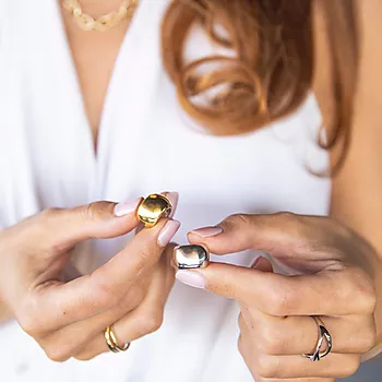 Bilde nummer 2 av Pan Jewelry, Tokyo Twilight øreringer i forgylt 925 sølv
