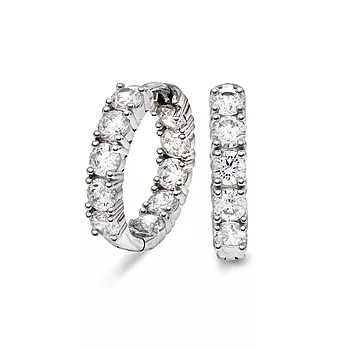 Pan Jewelry, Øreringer i 925 sølv med zirkonia