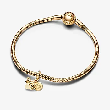 Bilde nummer 3 av Pandora Moments, Charm i 925 forgylt sølv med ildflue