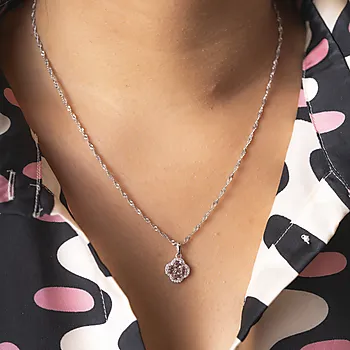 Bilde nummer 3 av Pan Jewelry, Ivy smykke i 925 sølv med rosa zirkonia