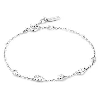 Armbånd i 925 sølv med zirkonia