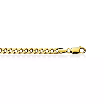 Pan Jewelry, Panser armbånd i 925 forgylt sølv, 21 cm