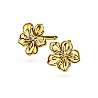 Blossom øredobber i 925 forgylt sølv