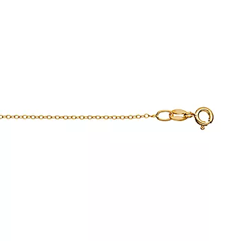 Pan Jewelry, Rund ankerkjede i forgylt 925 sølv 1,2 mm, 38-42 cm