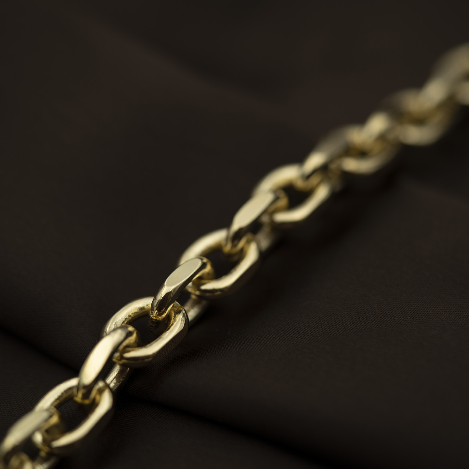Bilde nummer 3 av Pan Jewelry, Anker kjede i forgylt 925 sølv 11,85 mm, 50 cm