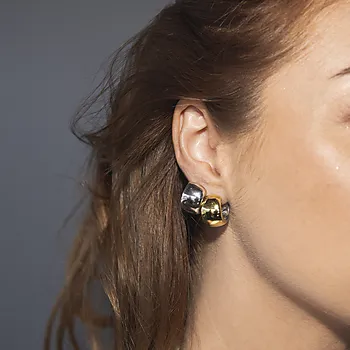 Bilde nummer 3 av Pan Jewelry, Tokyo Twilight øreringer i forgylt 925 sølv