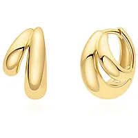 Øreringer i 925 forgylt sølv