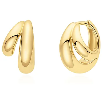 Øreringer i 925 forgylt sølv