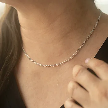 Bilde nummer 2 av Pan Jewelry, Kjede i 925 rhodinert sølv, 50 cm
