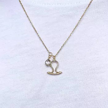 Bilde nummer 3 av Pan Jewelry, Smykke i 925 forgylt sølv med zirkonia og horoskop Vekten