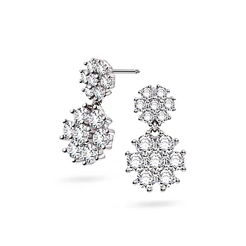 Pan Jewelry, Øredobber i 925 rhodinert sølv med zirkonia