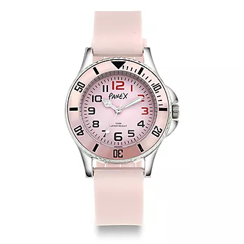 Panex, Barneklokke med rosa silikon rem