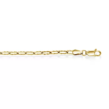 Pan Jewelry, Anker kjede i forgylt sølv 3,2 mm, 45-63 cm