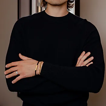 Bilde nummer 3 av Armbånd i forgylt stål