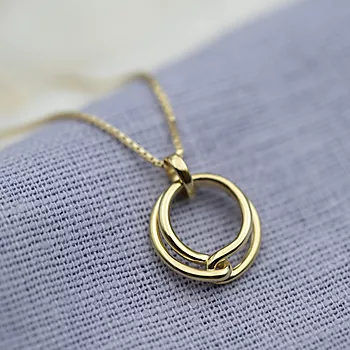 Bilde nummer 2 av Pan Jewelry, Anheng i 585 gult gull med sirkel