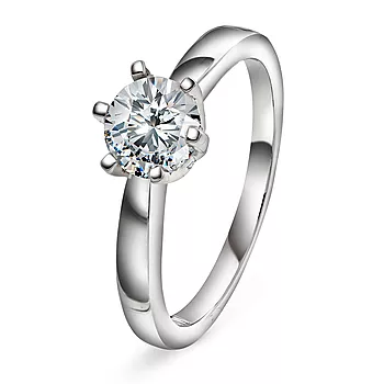 Olivia diamantring i 585 hvitt gull 1,00 ct