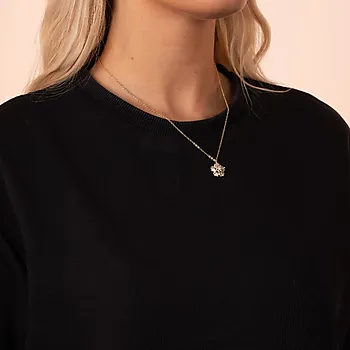 Bilde nummer 2 av ICON smykke i forgylt messing med zirkonia