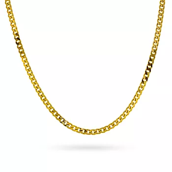 Pan Jewelry, Slipt panserkjede i 585 gult gull 2,7 mm, 45-50 cm
