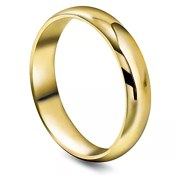 Giftering i 585 gult gull | 4 mm bredde