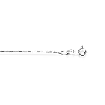 Pan Jewelry, Slangekjede i rhodinert 925 sølv 1 mm, 40-50 cm